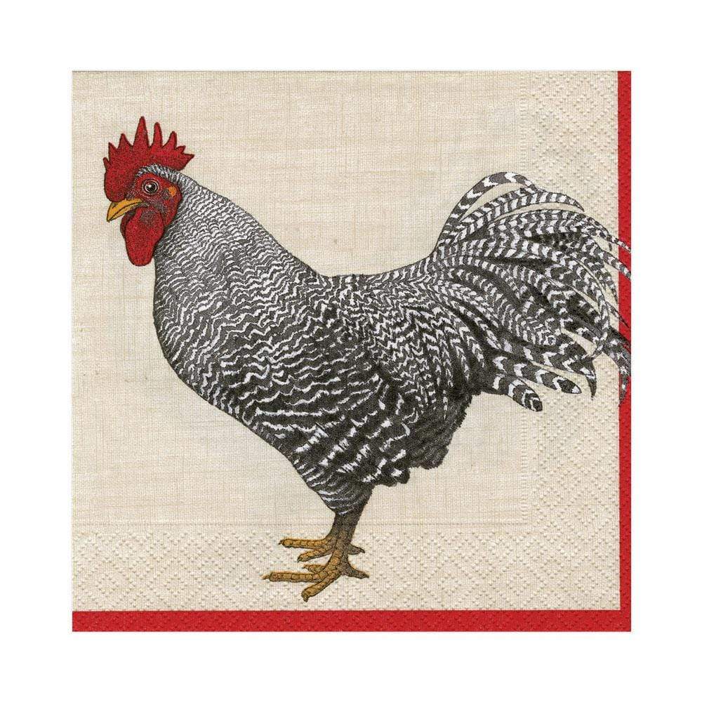 Le Coq Paper Luncheon Napkins - servetter från Caspari - 1 - Jacobsen Plus