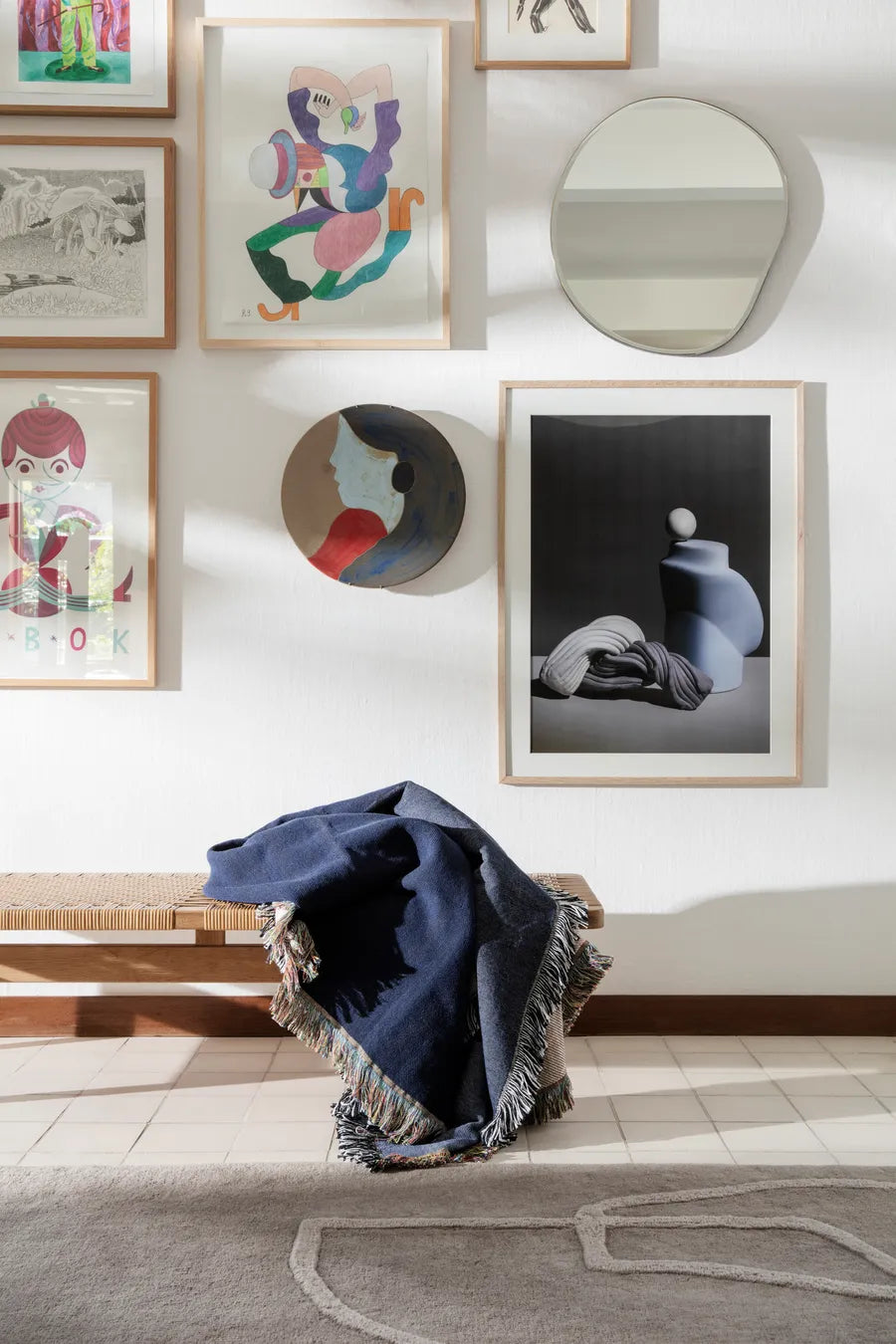 Pond Mirror liten, Mörk krom från Ferm Living - 4 - Jacobsen Plus