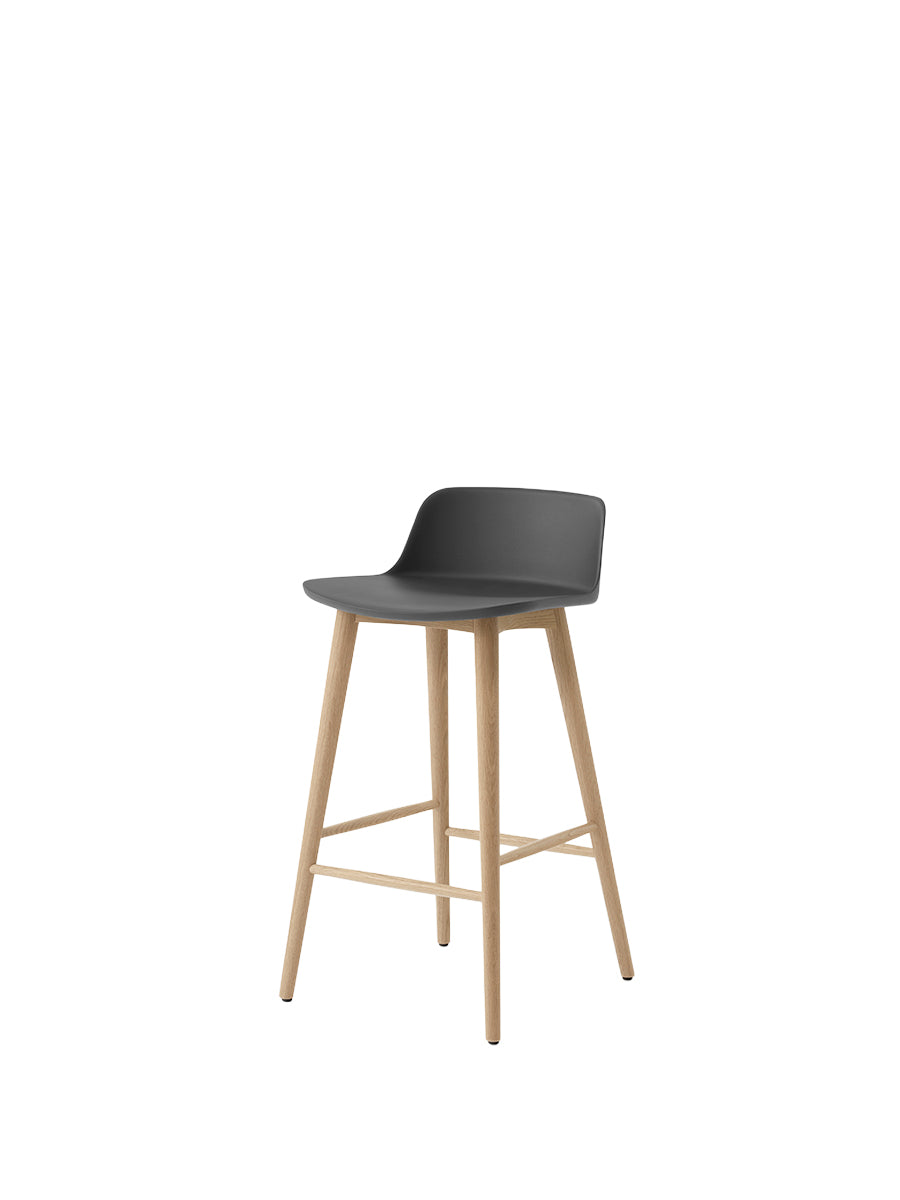 Rely HW118 barstol för köksbänk, ek från &Tradition - Stone Grey - Jacobsen Plus
