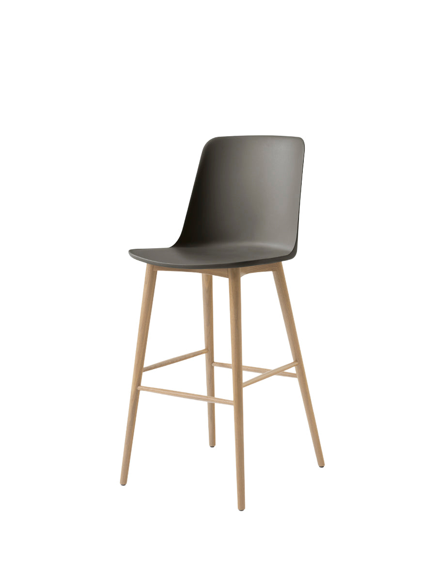 Rely HW133 barstol, ek från &Tradition - Stone Grey - Jacobsen Plus
