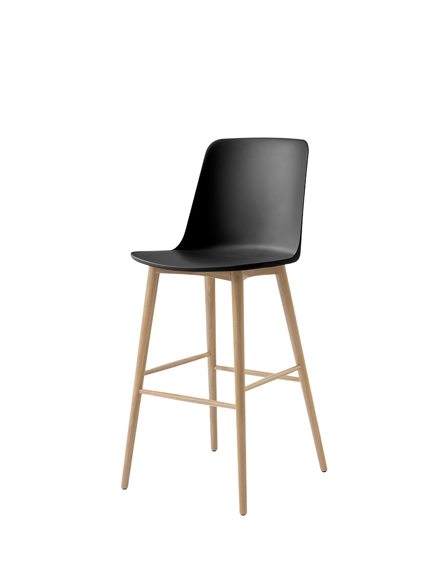 Rely HW133 barstol, ek från &Tradition - Black - Jacobsen Plus