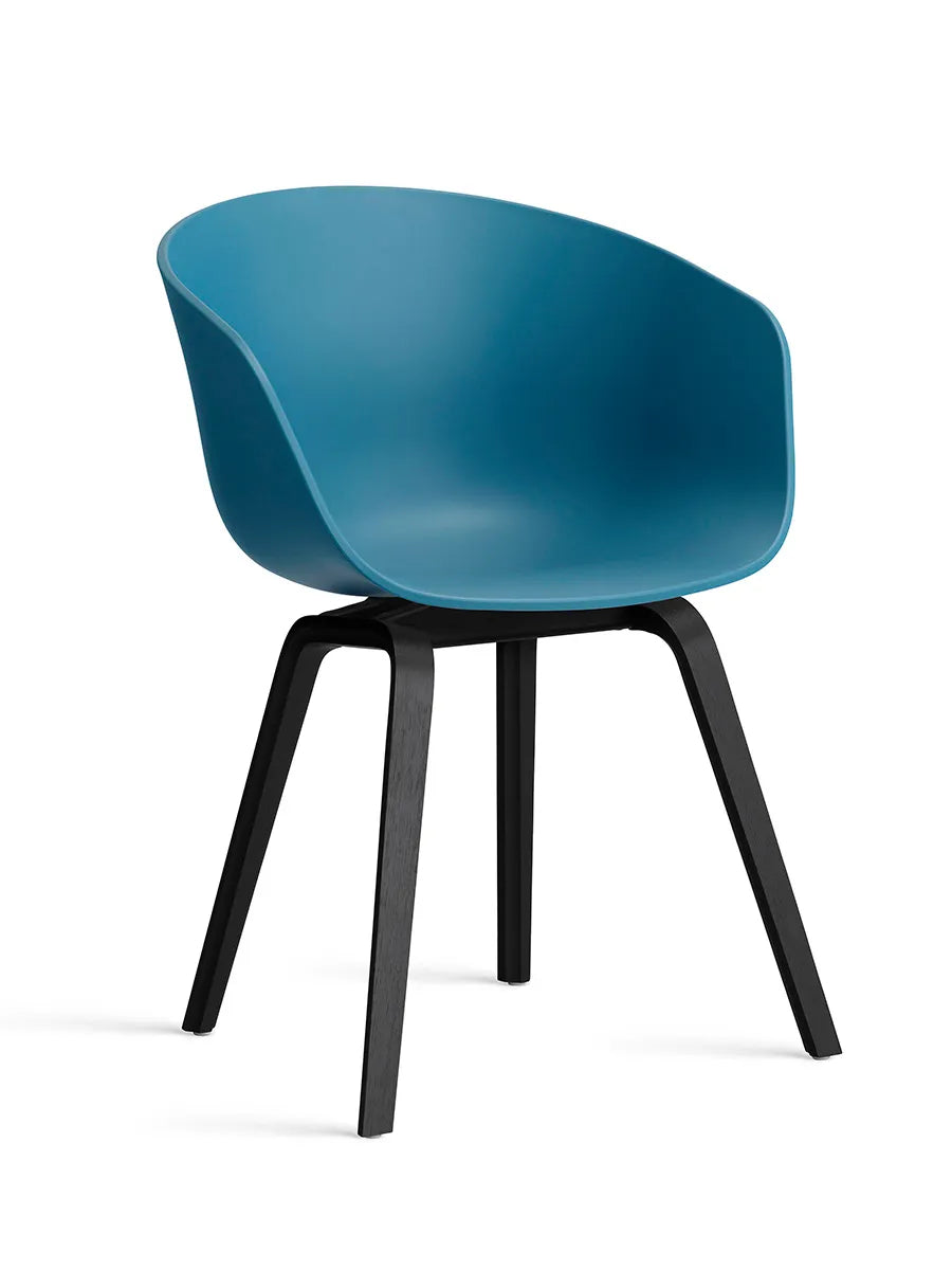 - Azure Blue / Sortbejdset eg - Jacobsen Plus