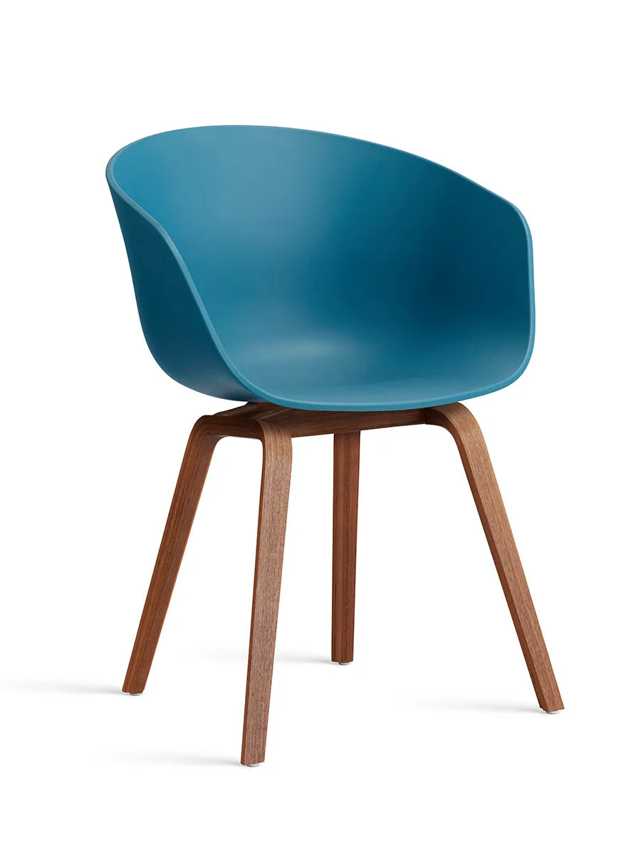 - Azure Blue / Lackerad valnød - Jacobsen Plus