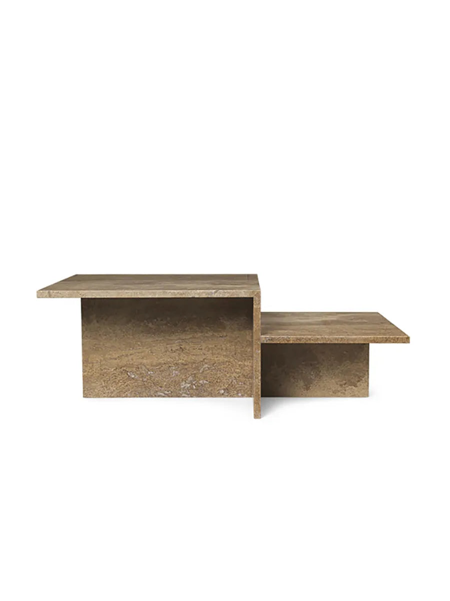 Distinct soffbord, mörkbrun Travertin från Ferm Living - 4 - Jacobsen Plus