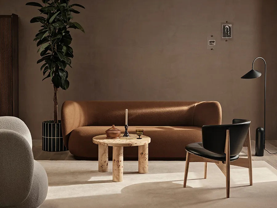 Post soffbord, burlfanér från Ferm Living - 2 - Jacobsen Plus
