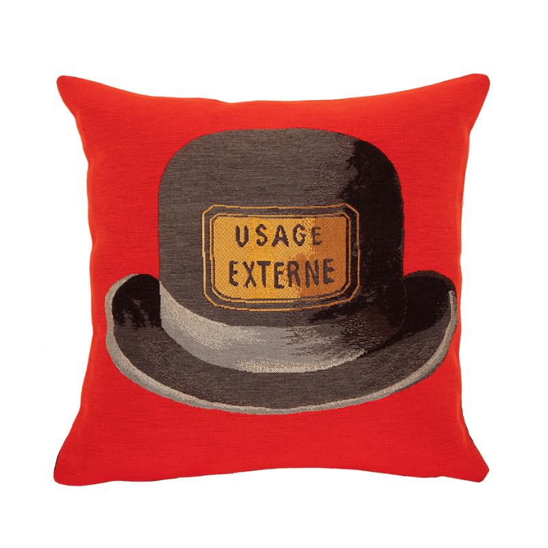 Magritte Le bouchon d’épouvante rouge Kudde från Poulin Design - 1 - Jacobsen Plus