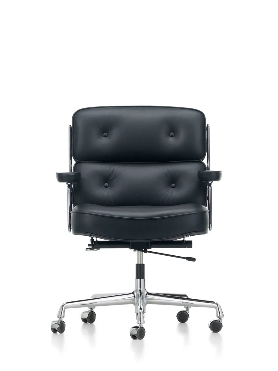 Lobby Chair ES 104 kontorsstol, svart läder från Vitra - 3 - Jacobsen Plus