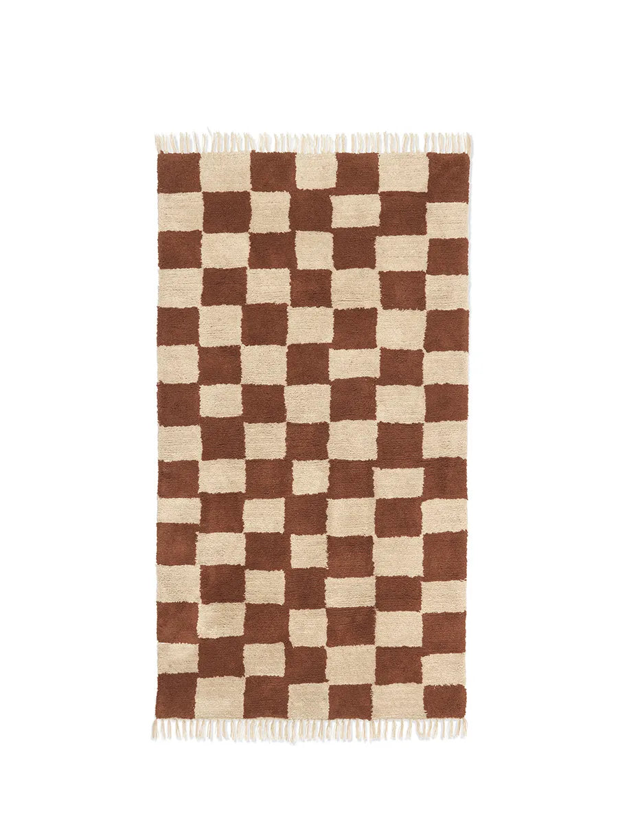 Mara Tvättbar matta 90 x 150 cm, rost från Ferm Living - 1 - Jacobsen Plus