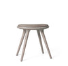 Low Stool, grå bok, Nuance Burned Grey läder, 47 cm pall från Mater