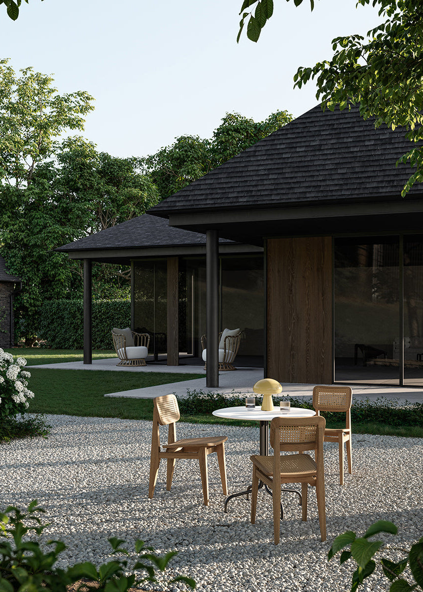 C-Chair Outdoor Matstol, French Cane från GUBI - 2 - Jacobsen Plus