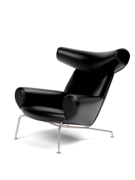 OX Chair - Primo 88 läder i svart av Hans J. Wegner - Jacobsen Plus