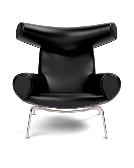 OX Chair - Primo 88 läder i svart av Hans J. Wegner - 2 - Jacobsen Plus