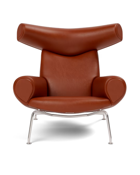 OX Chair - Cera 905 läder i Russet Brown av Hans J. Wegner - 2 - Jacobsen Plus