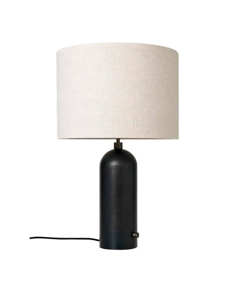 Gravity Large Bordslampa, canvas-skärm från GUBI - Grå marmor - Jacobsen Plus