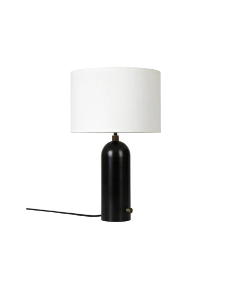 Gravity Small Bordslampa, vit skärm från GUBI - Grå marmor - Jacobsen Plus