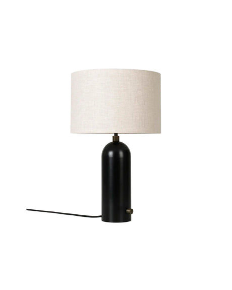 Gravity Small Bordslampa, skärm i canvas från GUBI - Vit marmor - Jacobsen Plus