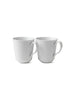 Royal Copenhagen Hvid Riflet, 2-pack muggar 37 cl