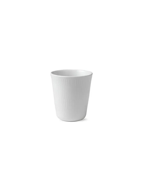 Royal Copenhagen Hvid Riflet, termokopp 29 cl