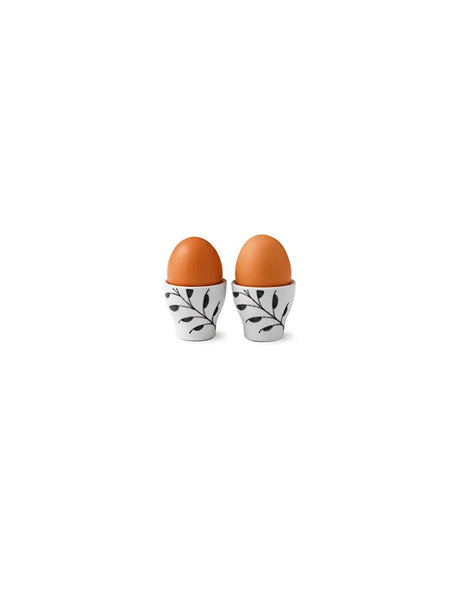 Royal Copenhagen Sort Mega Riflet, äggkoppar, 2-pack - 3 - Jacobsen Plus
