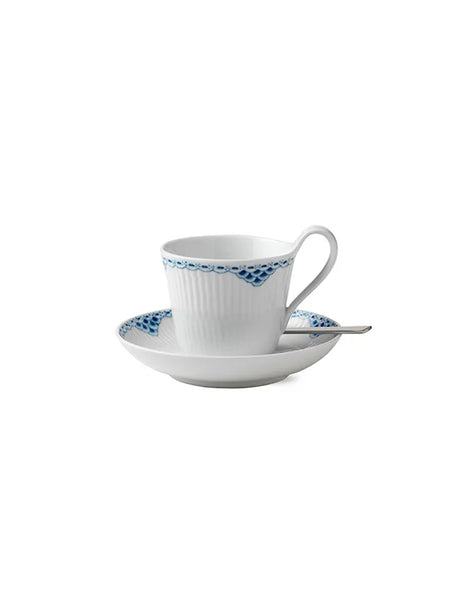 Royal Copenhagen Prinsessa, kopp med hög hank och underfat 25 cl - 3 - Jacobsen Plus