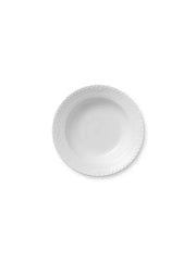 Royal Copenhagen Hvid Halvblonde, djup tallrik 21 cm