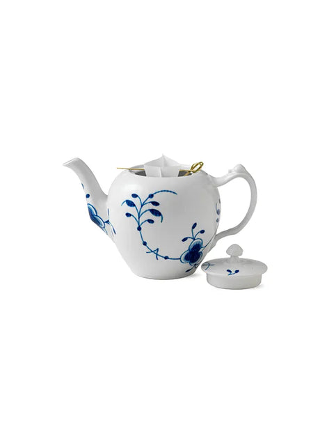 Royal Copenhagen Blå Mega Riflet, tekanna med lock 100 cl - 2 - Jacobsen Plus