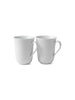 Royal Copenhagen Vit Riflad, 2-pack muggar 36 cl
