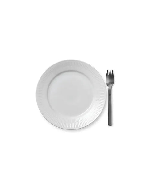 Royal Copenhagen Hvid Riflet, tallrik 19 cm - 2 - Jacobsen Plus