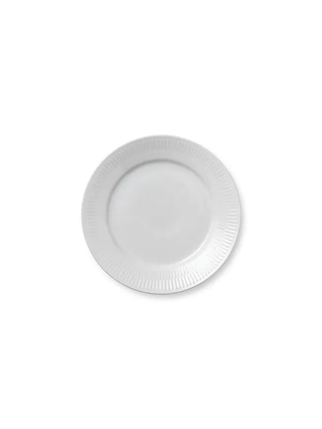 Royal Copenhagen Hvid Riflet, tallrik 19 cm - Jacobsen Plus