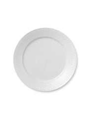 Royal Copenhagen Hvid Riflet, tallrik 27 cm