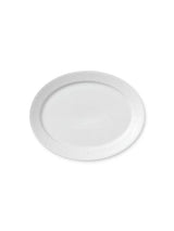 Royal Copenhagen Hvid Riflet, oval tallrik 34 cm - 1 - Jacobsen Plus