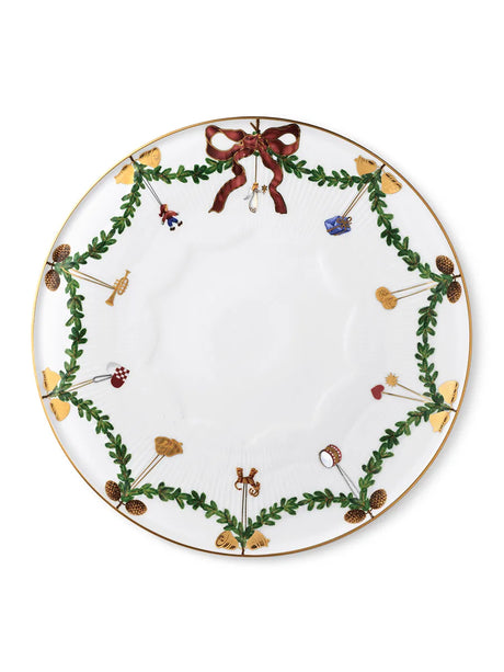 Royal Copenhagen Stjerne Riflet Jul, fat 32 cm - Jacobsen Plus