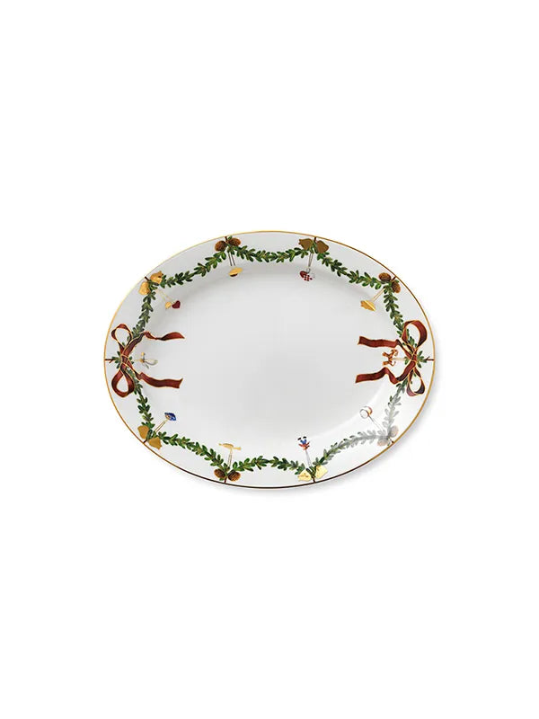 Royal Copenhagen Stjerne Riflet Jul, fat 37 cm - 1 - Jacobsen Plus