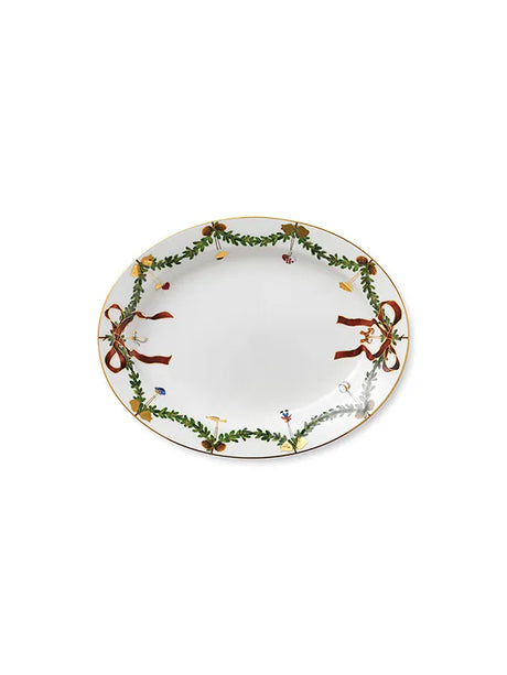 Royal Copenhagen Stjerne Riflet Jul, fat 37 cm - Jacobsen Plus