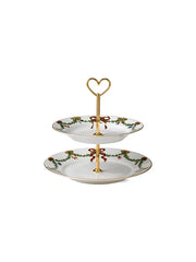 Royal Copenhagen Stjerne Riflet Jul, etagère 23 cm