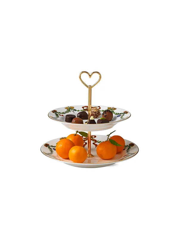Royal Copenhagen Stjerne Riflet Jul, etagère 23 cm