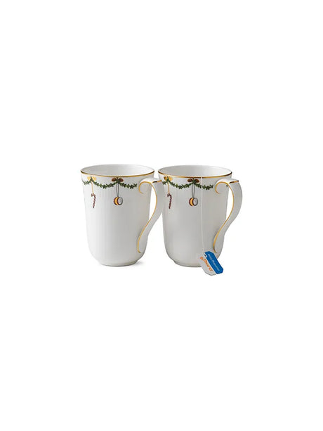 Royal Copenhagen Stjärnriflad jul, 2-pack muggar 33 cl - 3 - Jacobsen Plus
