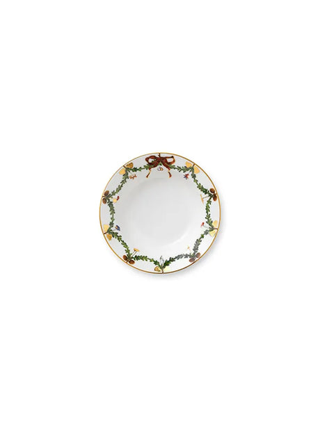Royal Copenhagen Stjerne Riflet Jul, djup tallrik 17 cm - Jacobsen Plus