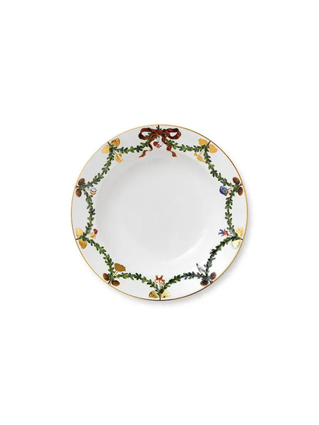 Royal Copenhagen Stjerne Riflet Jul, djup tallrik 24 cm - Jacobsen Plus