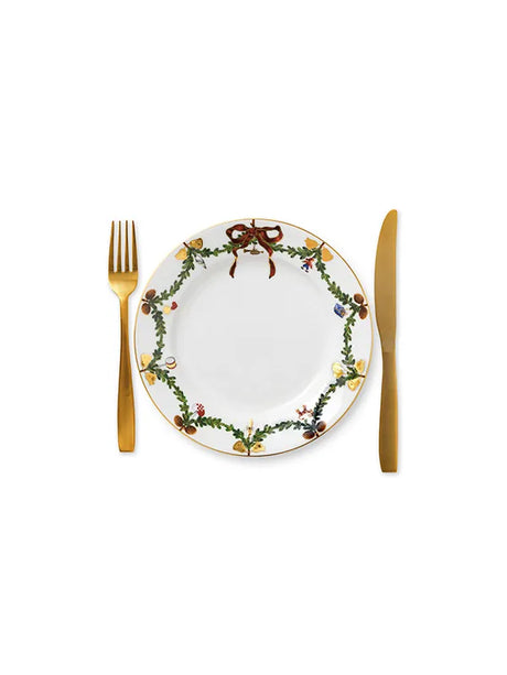 Royal Copenhagen Stjerne Riflet Jul, tallrik 22 cm - 2 - Jacobsen Plus