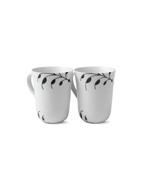 Royal Copenhagen Sort Mega Riflet, 2-pack muggar 33 cl - 2 - Jacobsen Plus