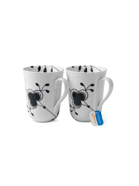 Royal Copenhagen Sort Mega Riflet, 2-pack muggar 33 cl - 3 - Jacobsen Plus
