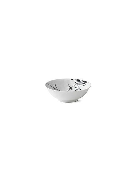 Royal Copenhagen Sort Mega Riflet, portionsskål 35 cl - Jacobsen Plus