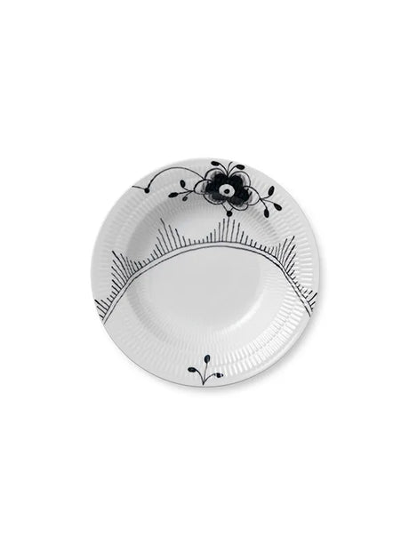 Royal Copenhagen Sort Mega Riflet, djup tallrik 21 cm - Jacobsen Plus