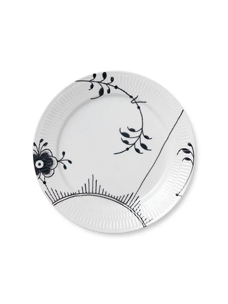 Royal Copenhagen Sort Mega Riflet, tallrik 27 cm mönster 2 - Jacobsen Plus
