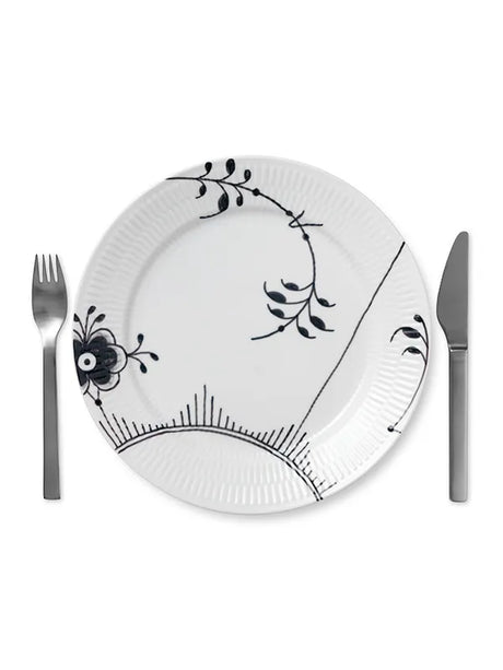 Royal Copenhagen Sort Mega Riflet, tallrik 27 cm mönster 2 - 2 - Jacobsen Plus