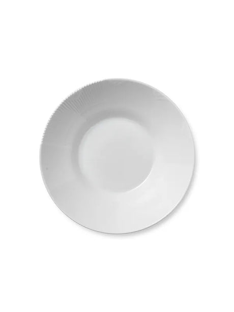 Royal Copenhagen Hvid Elements, djup tallrik 25 cm - Jacobsen Plus