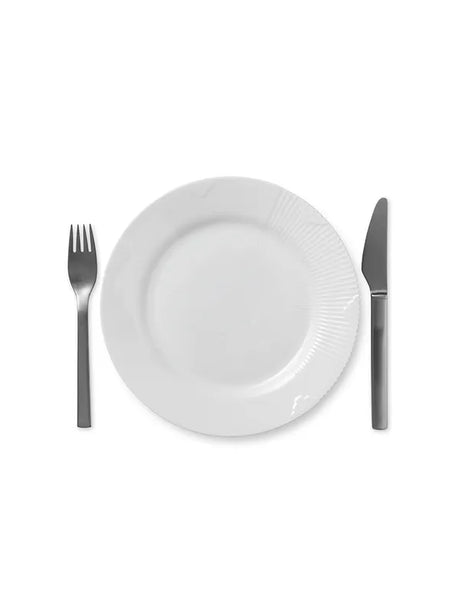 Royal Copenhagen Hvid Elements, tallrik 22 cm - 2 - Jacobsen Plus
