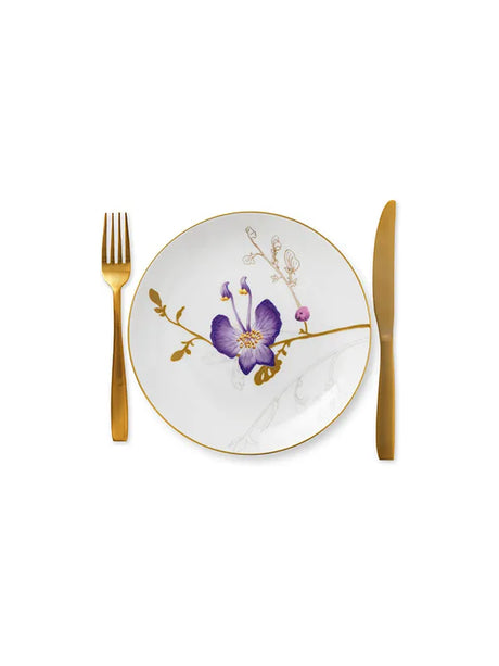 Royal Copenhagen Flora tallrik 22 cm, styvmorsviol - 2 - Jacobsen Plus