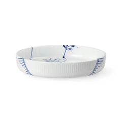 Royal Copenhagen Blå Mega Räfflad, rund ugnsfast form 27 cm